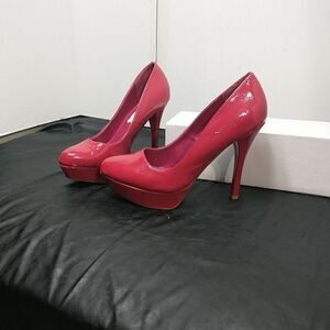 Qupid Women’s SZ 10 Red Platform/Stilettos Patent Leather Heels